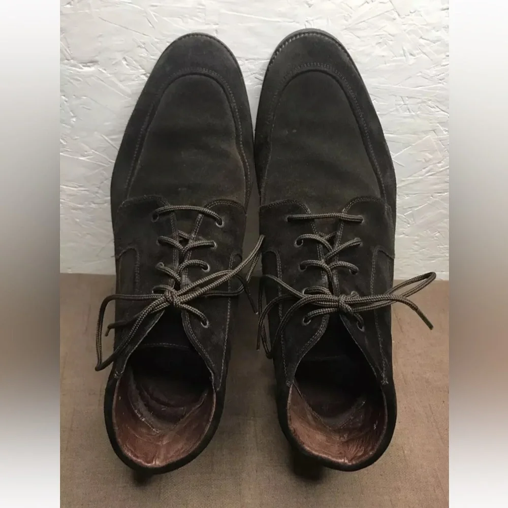 E.T. Wright Men's Ankle Boots Brown Suede Size 15EE (Extra Wide) Made in Italy